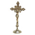 CRUZ DE METAL COM RESPLENDOR - DOURADA