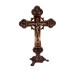 CRUCIFIXO COM BASE - 20CM - ENVELHECIDA - COBRE