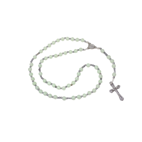 TERÇO LUMINOSO - CORDÃO - NÍQUEL - NOSSA SENHORA DAS GRAÇAS