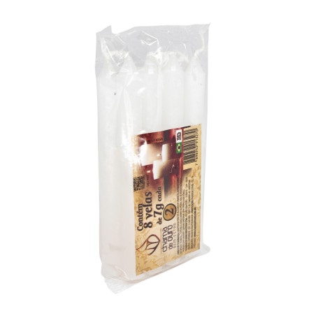 MAÇO DE VELA - BRANCA - PREMIUM - 8 VELAS