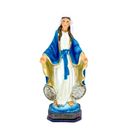 IMAGEM NOSSA SENHORA DAS GRAÇAS COM MEDALHA - 22CM