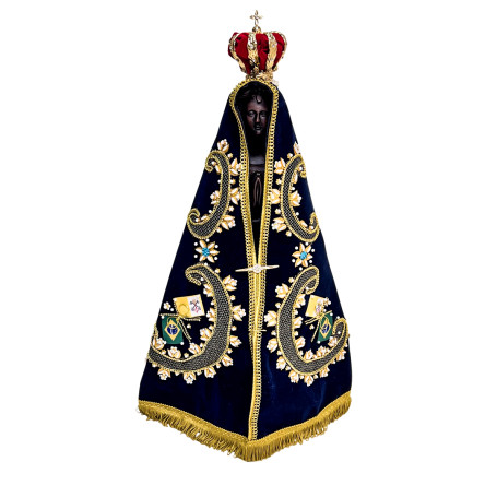 IMAGEM RÉPLICA DE APARECIDA - 68CM - MANTO BORDADO