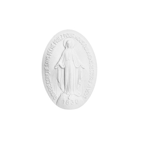 MEDALHA MILAGROSA - MÁRMORE - 13CM - PAREDE 