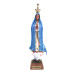 IMAGEM NOSSA SENHORA DE FÁTIMA PORTUGUESA - 29CM - PLURICOLOR - OLHOS DE VIDRO