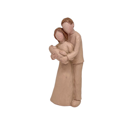 IMAGEM CASAL COM BEBÊ - 14,5CM