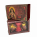 KIT INCENSO COM INCENSÁRIO SANTA TERESINHA DE LISIEUX - VERMELHO KIT INCENSO COM INCENSÁRIO SANTA TERESINHA DE LISIEUX - VERMELHO