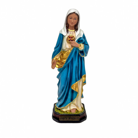 IMAGEM SAGRADO CORAÇÃO DE MARIA - 27X5CM