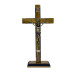 CRUCIFIXO DE MESA - CONTORNO PRETO - SÃO BENTO
