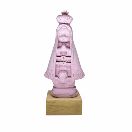 IMAGEM DE GESSO - APARECIDA BABY - ROSA 