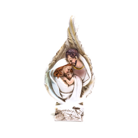 IMAGEM SAGRADA FAMÍLIA FOLHA - 17CM