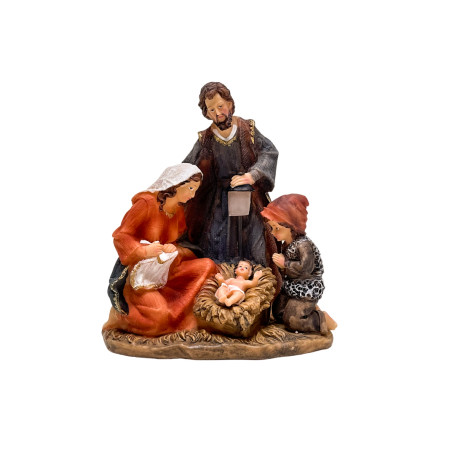 PRESÉPIO - SAGRADA FAMÍLIA - COM LUZ - 20,5CM