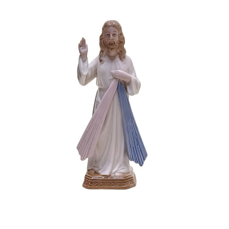 IMAGEM DE PORCELANA - JESUS MISERICORDIOSO - 20,5CM