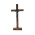 CRUCIFIXO DE MADEIRA - MEDALHA SÃO BENTO - ONIX - 21CM