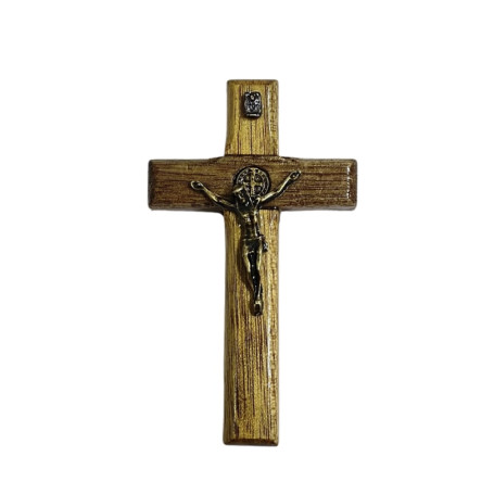 CRUCIFIXO DE PAREDE COM FITA DUPLA FACE - 8CM