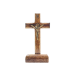 CRUZ DE MADEIRA COM PEDESTAL - 9,5CM
