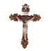 CRUCIFIXO DE PAREDE EM RESINA - ARABESCO - 27CM