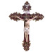CRUCIFIXO DE PAREDE EM RESINA - ARABESCO - 37CM