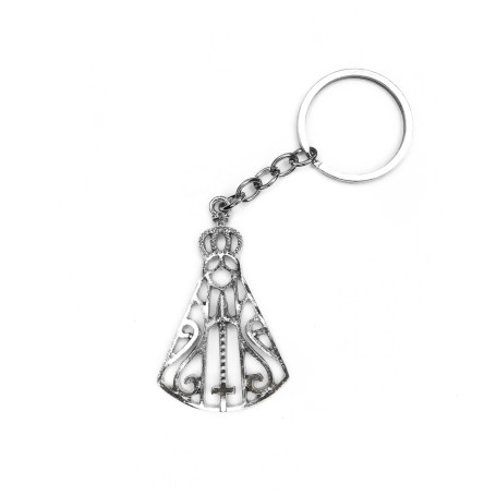 CHAVEIRO VAZADO - NOSSA SENHORA APARECIDA - PRATA