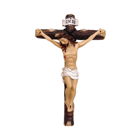 CRUCIFIXO DE PAREDE - TRONCO - 14CM
