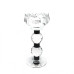 CASTIÇAL EM CRISTAL - FORMATO DE FLOR - 17CM