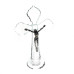 CRUCIFIXO DE CRISTAL - 25CM