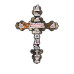 CRUZ DA VIDA DE JESUS - 30CM - 3D - ACRÍLICO DOURADO