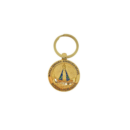 CHAVEIRO - METAL - NOSSA SENHORA APARECIDA - REDONDO