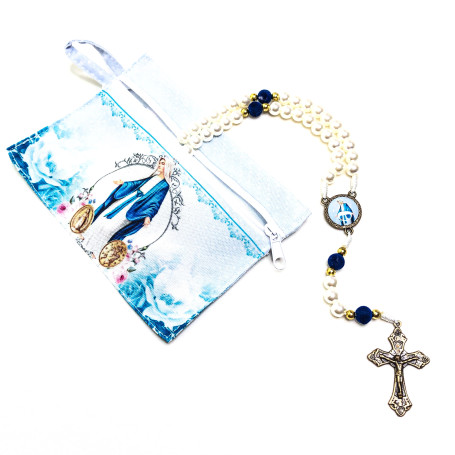 TERÇO COM BOLSINHA - NOSSA SENHORA DAS GRAÇAS