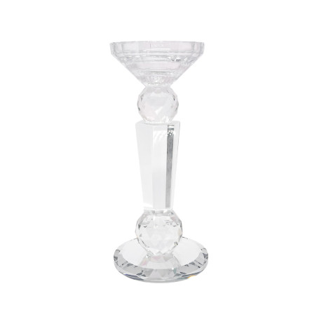 CASTIÇAL DE VIDRO - 22CM