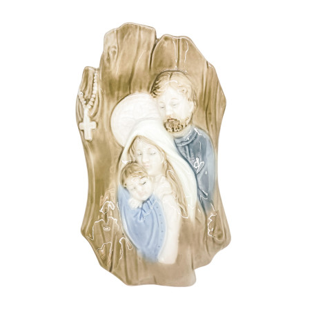 IMAGEM DE PORCELANA - SAGRADA FAMÍLIA - TRONCO - 19,5CM