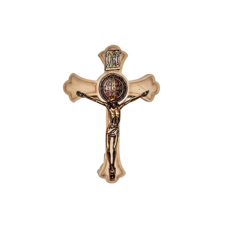 CRUCIFIXO DE PAREDE - RESINA - 16CM