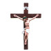 CRUCIFIXO DE PAREDE - BORRACHA - COLORIDO