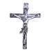 CRUCIFIXO DE PAREDE - BORRACHA - PRATA
