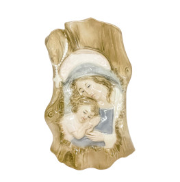 IMAGEM DE PORCELANA - MARIA COM JESUS - 20,5CM