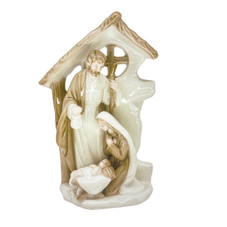 IMAGEM DE PORCELANA - SAGRADA FAMÍLIA - 20CM