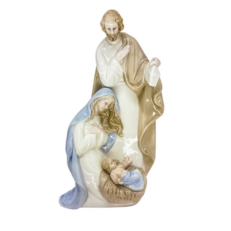 IMAGEM DE PORCELANA - SAGRADA FAMÍLIA - 25CM