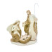 IMAGEM DE PORCELANA - SAGRADA FAMÍLIA COM CAJADO - 17CM