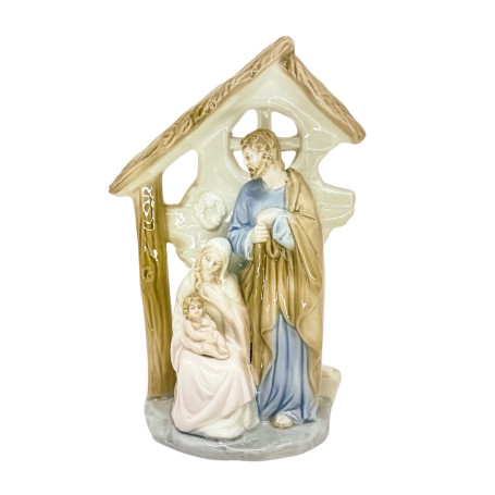 IMAGEM DE PORCELANA - SAGRADA FAMÍLIA - 20,5CM
