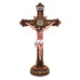 CRUZ COM A MEDALHA DE SÃO BENTO - RESINA - 40CM