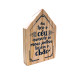 PLACA DE MESA CASINHA - EU TOCO O CÉU