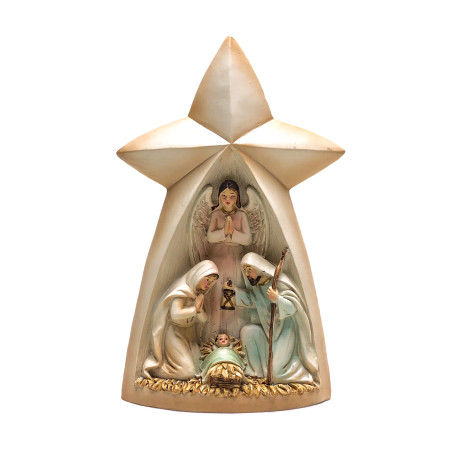 PRESÉPIO COM ANJO - 21CM