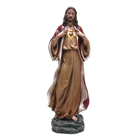 IMAGEM SAGRADO CORAÇÃO DE JESUS - 34CM