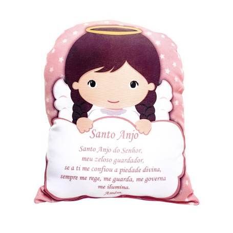 ALMOFADA - CAPELINHA SANTO ANJO - ROSA