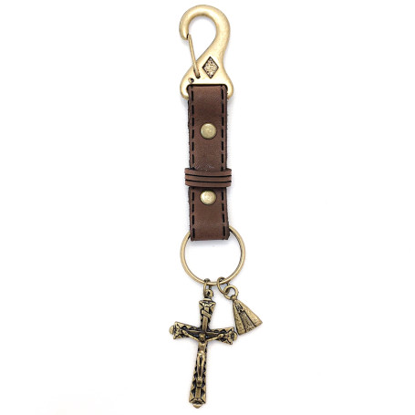 CHAVEIRO DE COURO - NOSSA SENHORA APARECIDA