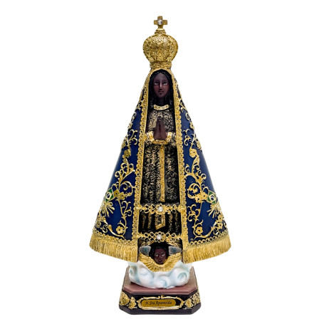 IMAGEM NOSSA SENHORA APARECIDA - MANTO AZUL - 30CM