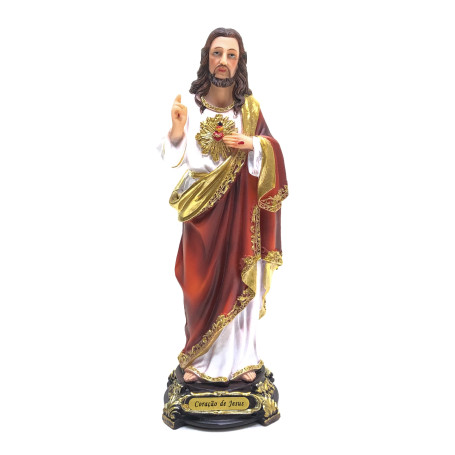 IMAGEM SAGRADO CORAÇÃO DE JESUS - 22CM