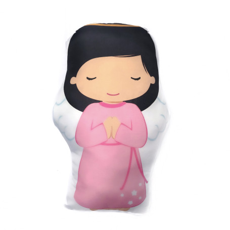 NANINHA - ANJO DA GUARDA ROSA - PEQUENA