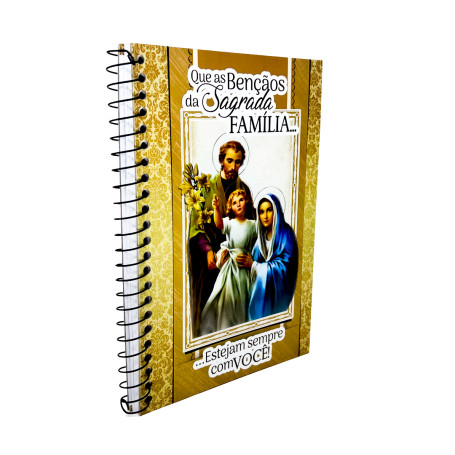 CADERNO SAGRADA FAMÍLIA - CAPA DURA