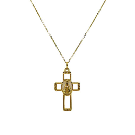 COLAR - CRUCIFIXO - NOSSA SENHORA APARECIDA