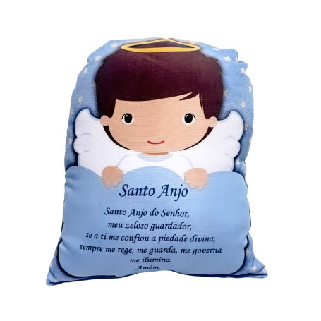 ALMOFADA - CAPELINHA SANTO ANJO - AZUL